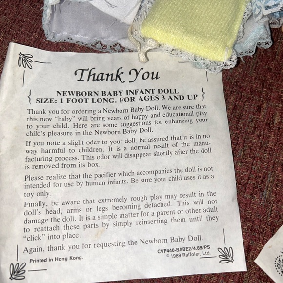 VINTAGE Raffoler Anatomically Correct Realistic Newborn Baby Boy Doll 80s Male - Picture 3 of 16